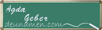 Agda Geber Visitenkarte
